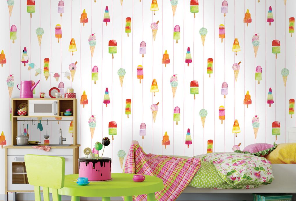 Funky Wallpaper Wallpaper Gran Gelato multi-coloured Room View