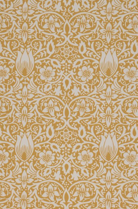 Kitchen Wallpaper Wallpaper Borage honey yellow A4 Detail