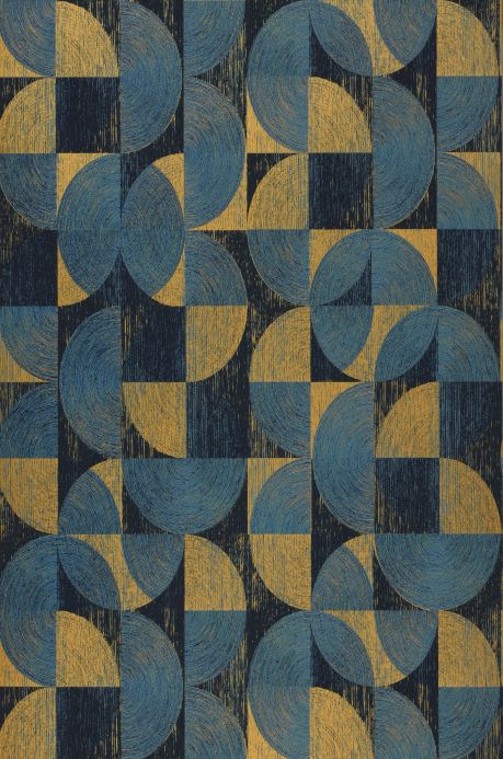 Geometric Wallpaper Wallpaper Libertas azure blue Roll Width