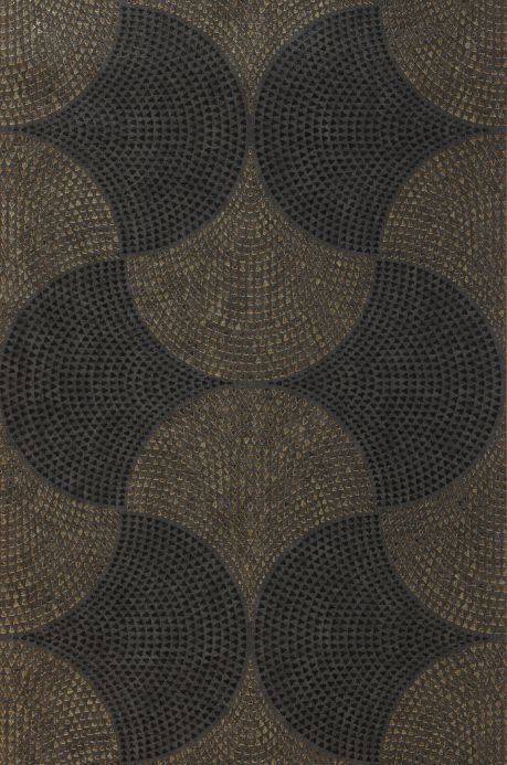 Geometric Wallpaper Wallpaper Avalon matt gold Roll Width