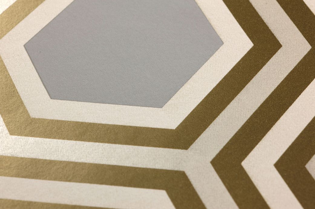 Geometric Wallpaper Wallpaper Malwin light grey Detail View