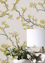 Wallpaper Sakura gold shimmer