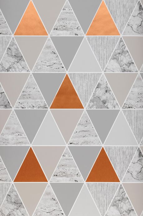 Geometric Wallpaper Wallpaper Zento copper shimmer Roll Width
