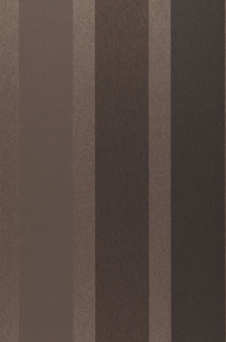 Papel pintado rayas Papel pintado Velda marrón negruzco Ancho rollo