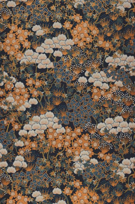 Oriental Wallpaper Wallpaper Pondichery orange brown Roll Width