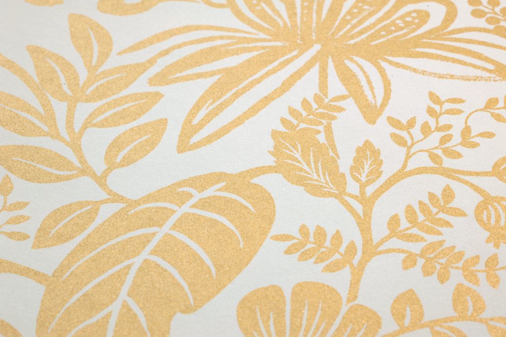 Rifle Paper Wallpaper Wallpaper Pomegranate pearl gold Detail View