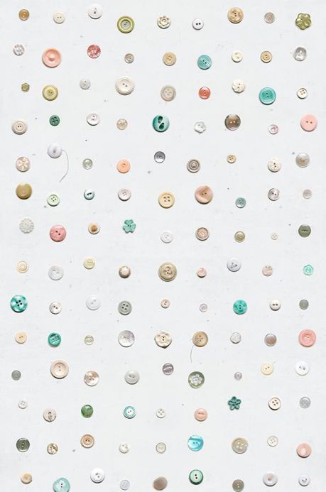 Archiv Wallpaper Button turquoise Roll Width
