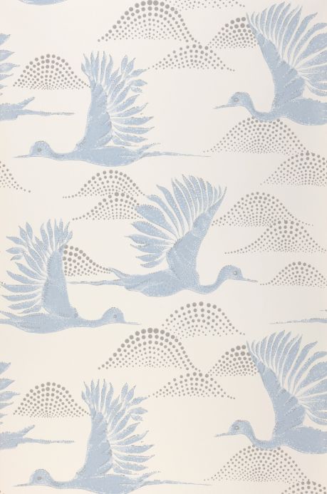 Paper-based Wallpaper Wallpaper Alva pigeon blue Roll Width