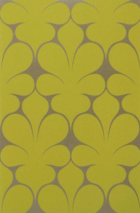 Archiv Papier peint Velusa vert jaune Largeur de lé