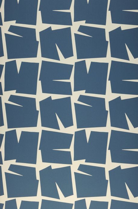 Geometric Wallpaper Wallpaper Lavi grey blue Roll Width