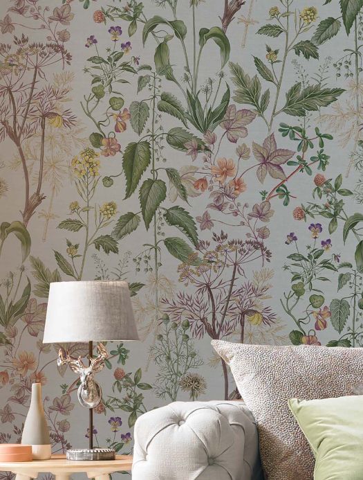 Botanical Wallpaper Wallpaper Evia cream Room View