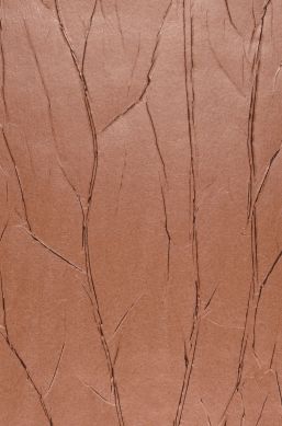 Wallpaper Crush Tree 05 copper brown shimmer A4-Ausschnitt