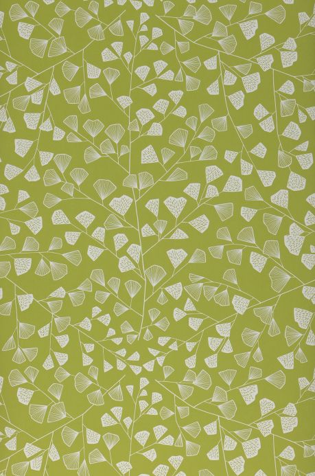 Papel pintado botánico Papel pintado Fern verde claro Ancho rollo