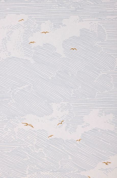 Design Wallpaper Wallpaper Skyward mint turquoise A4 Detail
