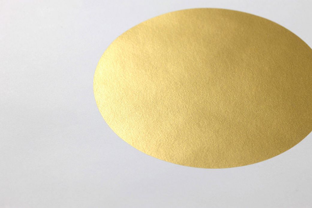 Papel pintado geométrico Papel pintado Teena oro brillante Ver detalle