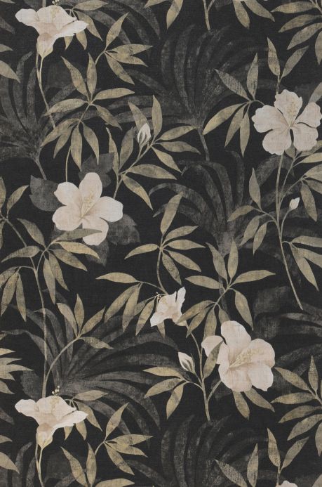 Floral Wallpaper Wallpaper Tara anthracite Roll Width