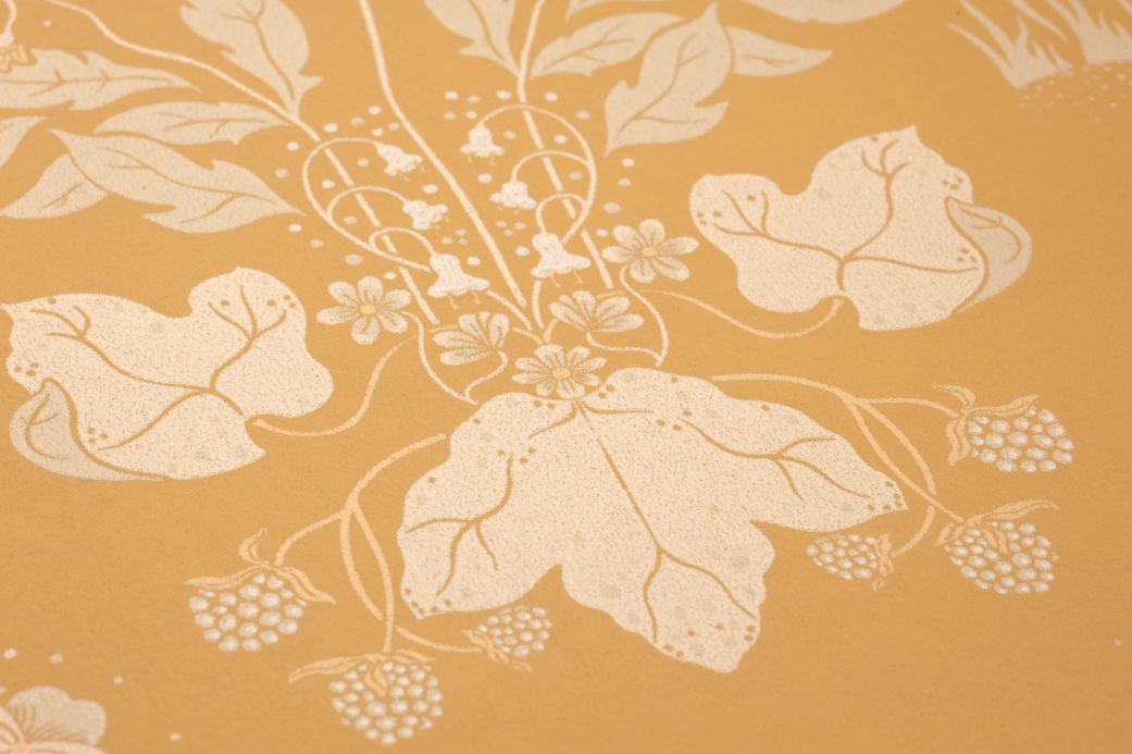 Scandinavian Wallpaper Wallpaper Tapani sand yellow Detail View