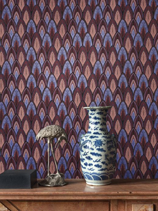 Funky Wallpaper Wallpaper Maris blue violet Room View