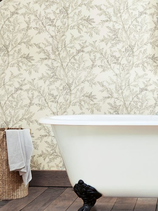 Cream Wallpaper Wallpaper Nirina grey tones Room View