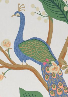 Peacock Tree turquoise pastel L’échantillon
