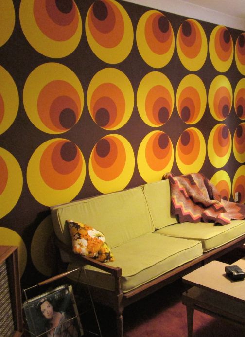 Non-woven Wallpaper Wallpaper Apollo orange Room View