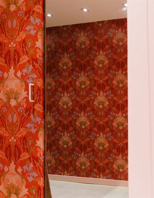 William Morris Wallpaper Wallpaper Denisa red Room View