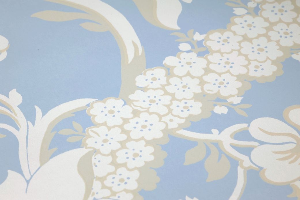 Papiertapeten Tapete Royal Artichoke Hellblau Detailansicht