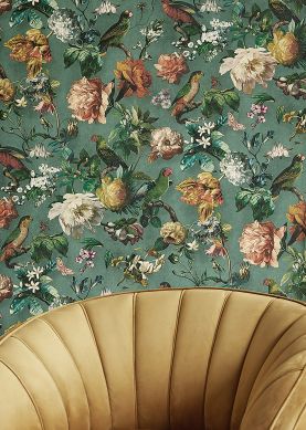 Hykenham French Rose Wallpaper  Sanderson by Sanderson Design