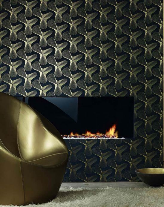 Modern Wallpaper Wallpaper Verve gold Room View