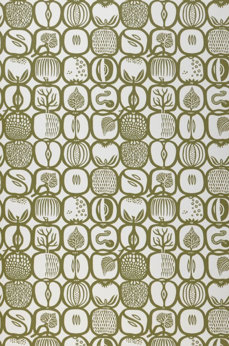 Fruit Wallpaper Wallpaper Julius olive green Roll Width