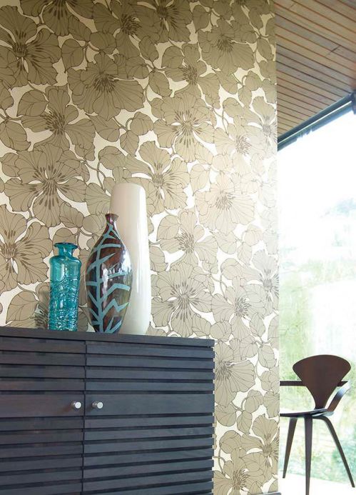 Archiv Wallpaper Indra golden brown Room View