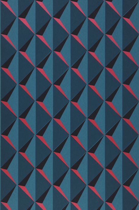 Geometric Wallpaper Wallpaper Jarid water blue Roll Width
