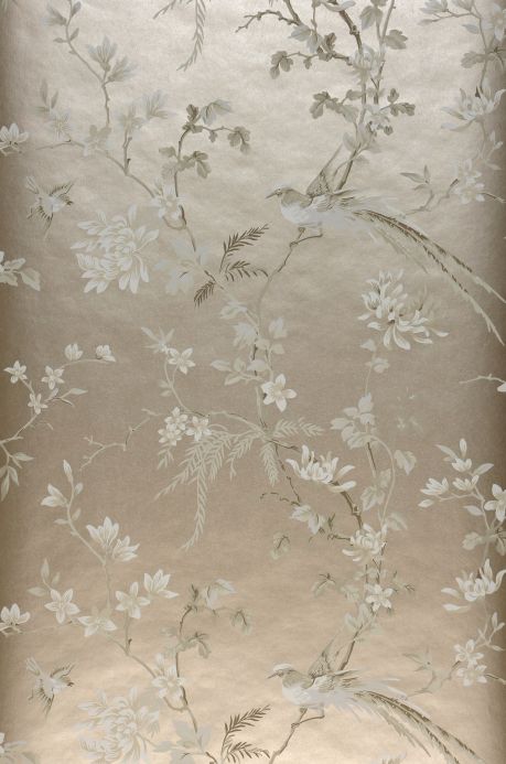 Oriental Wallpaper Wallpaper Coringa pearl beige Bahnbreite