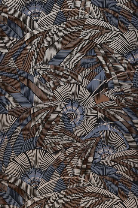 Botanical Wallpaper Wallpaper Siskara pigeon blue Roll Width