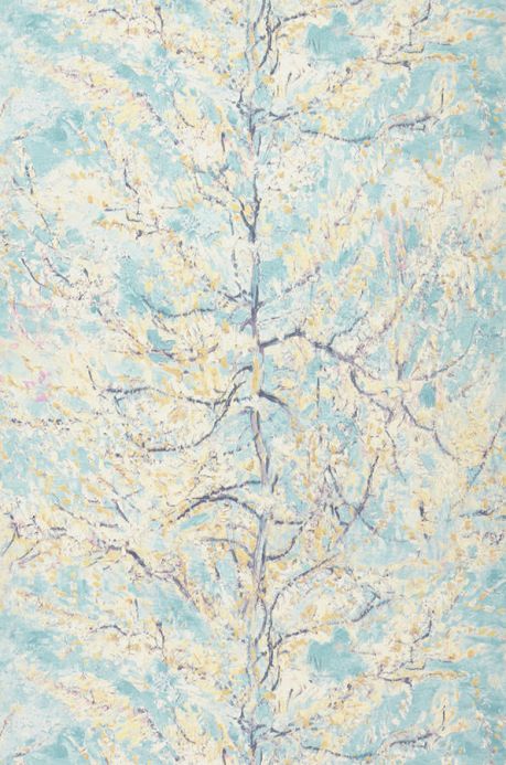 Van Gogh Wallpaper Wallpaper VanGogh Tree pastel turquoise Roll Width