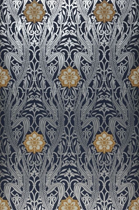 Silver Wallpaper Wallpaper Gatsby dark blue Roll Width