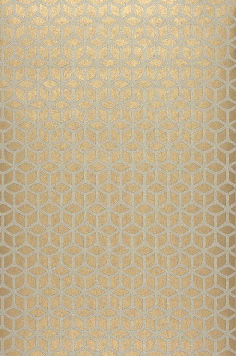Geometric Wallpaper Wallpaper Zelor gold shimmer Roll Width