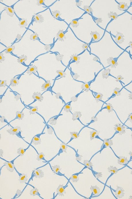 All Wallpaper Braided Daisy brilliant blue A4 Detail