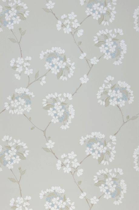 Floral Wallpaper Wallpaper Larina silky grey Roll Width
