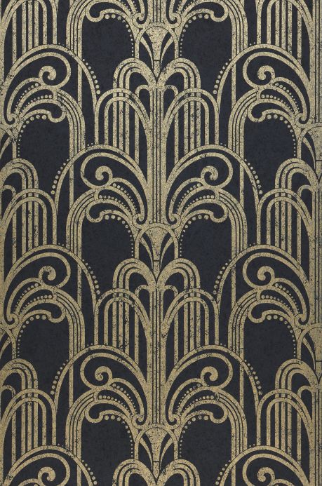 Art Deco Wallpaper Wallpaper Emilia anthracite Roll Width
