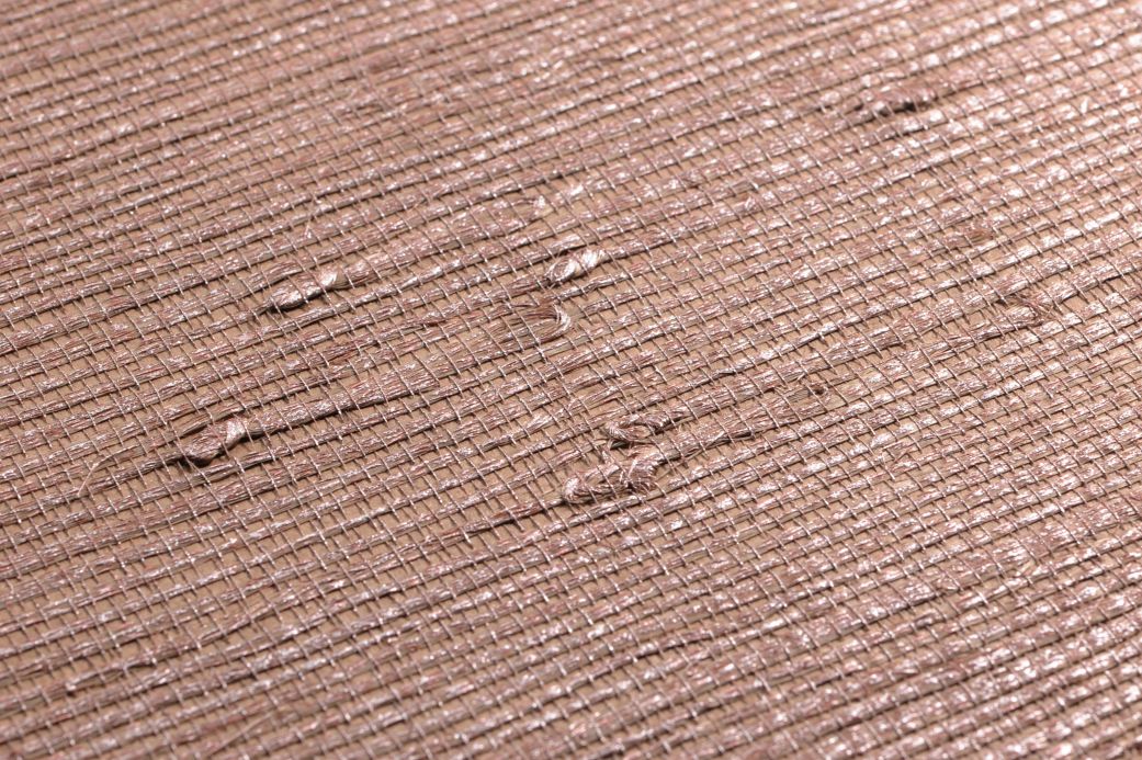 Natural Wallpaper Wallpaper Grass on Roll 11 rosewood shimmer Detail View