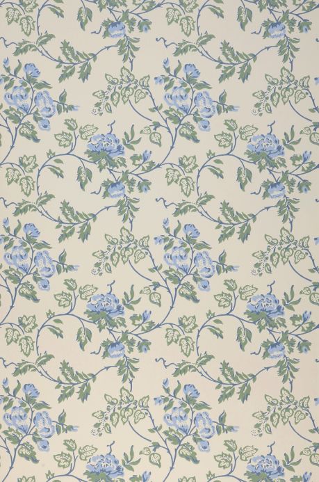 Floral Wallpaper Wallpaper Marie blue Roll Width
