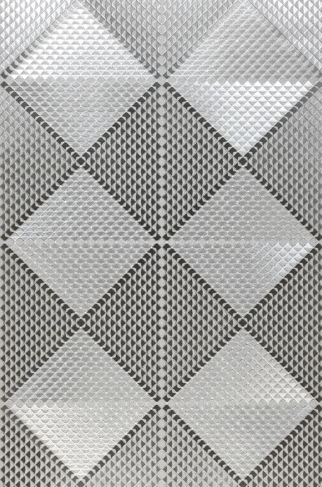 Geometric Wallpaper Wallpaper Lostar silver Roll Width
