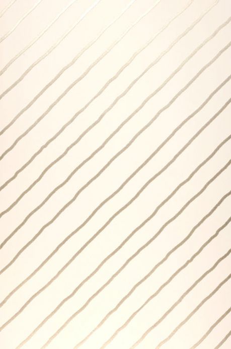 Papel pintado rayas Papel pintado Diagonal blanco crema Ancho rollo