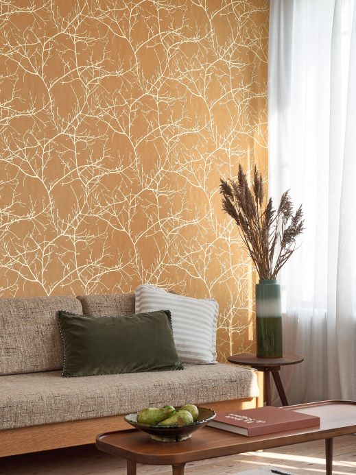 Forest and Tree Wallpaper Wallpaper Kansai ochre brown Room View