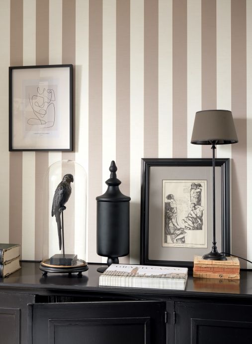 Wallpaper Wallpaper Innesto beige grey Room View