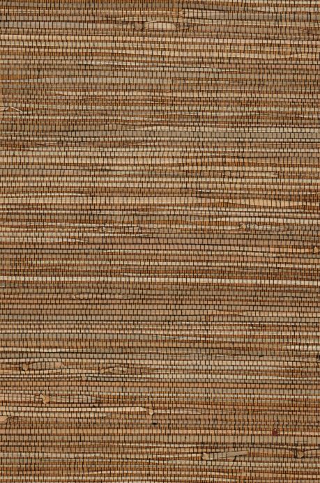 Natural Wallpaper Wallpaper Grass on Roll 09 ochre A4 Detail