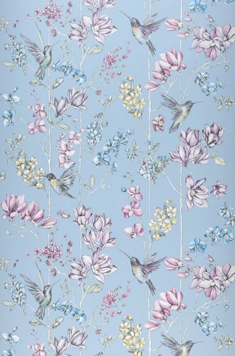 Bird Wallpaper Wallpaper Biala light blue Roll Width
