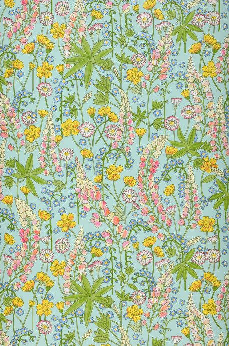 Floral Wallpaper Wallpaper Cybill pastel green Roll Width