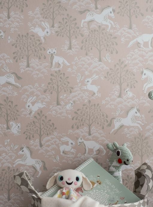 All Wallpaper Fairytale pale rosewood Room View